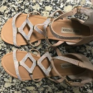 Steve Madden pink/sparkle sandals